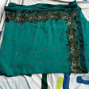 Elegant Green Saree