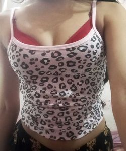 Y2k leopard camisole