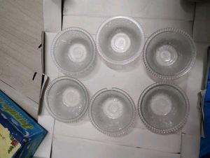 6 Piece Of Glass Bowls For Sweet Purpose