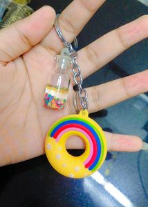 Cute Donut Keychain