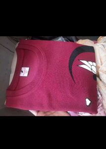 Maroon Graphic Print T-Shirt