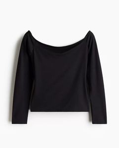 H&m Off The Shoulder Jersey Top