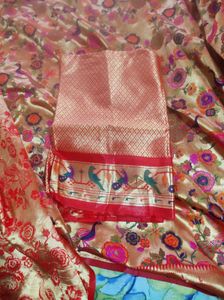 Red Paithani Saree