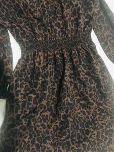 Leopard Print Dress Like New