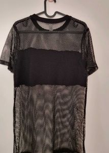 Forever 21 Semi-Sheer Longline Top