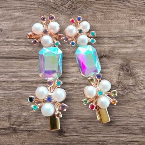 Statement Pearl & Crystal Pins