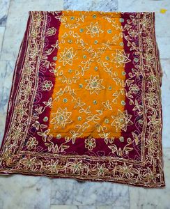 Bandhani gotapatti saree