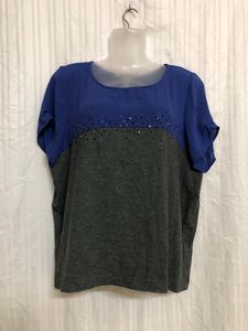 Keraia Grey & Purple Top