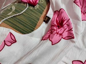 Floral Print Anarkali Dress