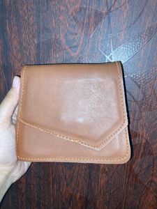 Mango Mini Brown Leather Bag