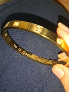 Cartier Stainless Steel Gold Bracelets Combo