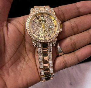 Iced Out Gold Watch