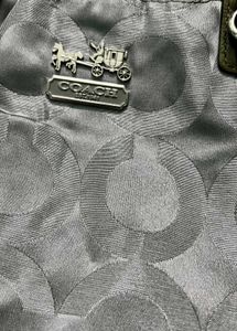 Coach silver gray Mia tote