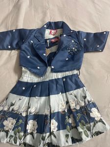 Kids Frock With Jacket