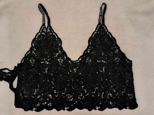 Black Lace Top (Transparent)