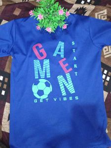 Blue Graphic Print T-Shirt