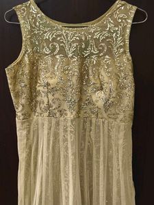 Elegant Gold Embellished Dress