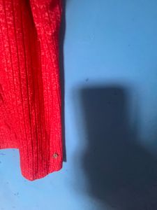 Only Red Button Down Shirt