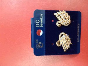 Gold Plated A D Studs Earring