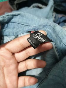 362711. Denim Sleeveless Top