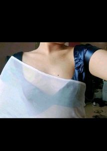 Non Padded Satin Deep Neck 1 Hook Blouse