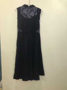 Midi Black Dress From Soie