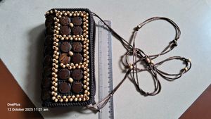 Handmade Beaded Wallet/sling bag