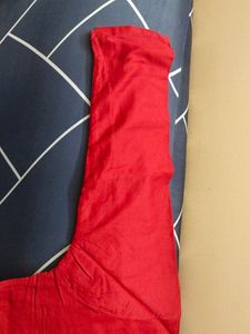 Red Silk Kurti