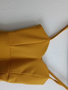 Mustard Bodycon Mini Dress