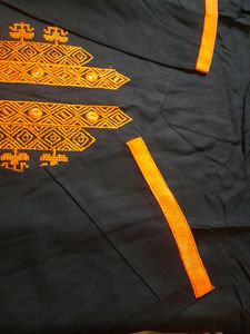 Black embroidered Kurta