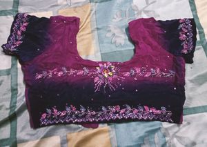 Crepe Blouse Beautiful Thread Work