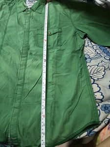VeryLessUsed PlainOliveGreen FullSleeves Jeans shi