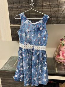 Floral Denim Dress