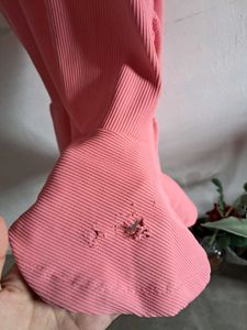 Coral Ribbed Bodycon Mini Dress