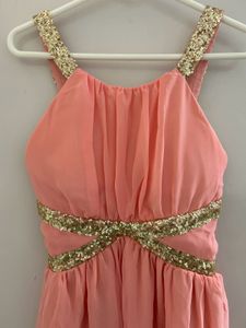 Pink Sequence Mini Dress ( Padded)