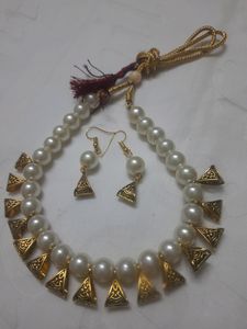 New necklace with earrings , stock clearance sale