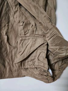 Beige Brown Suit