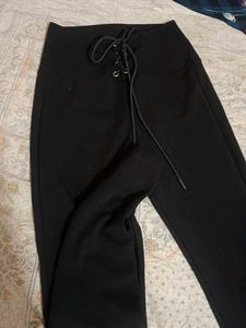 black high waist pant