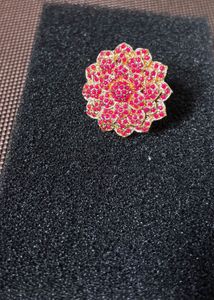Red and pink Flower Ring