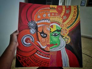 Kathakali Painting On Canvas