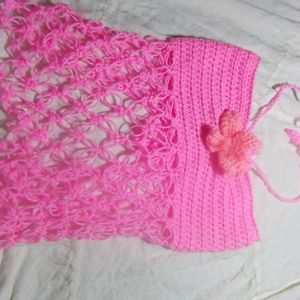 Crochet Flower Crop Top