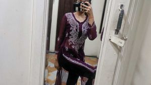 Winecolour Kurta