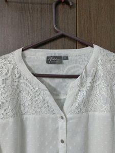 Plus Size White Lace Top From Westside