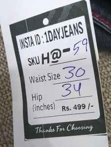 H@59 Size-30 (Sale) Latest Ladies high waist Jeans