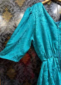 Elegant Teal Maxi Dress