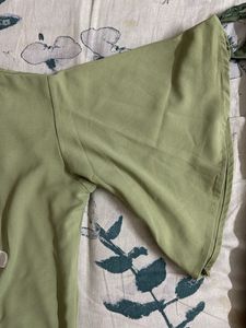 Cute Bunny Applique Tie-Front Top