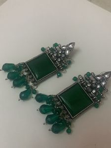 Green Earrings