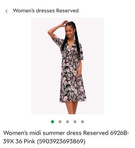 Turkish Brand Black Floral Dress