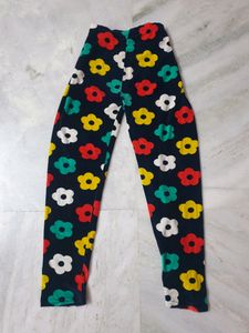 Flower Printed Velvet Pants