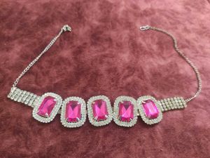 new Pink Gemstone Necklace